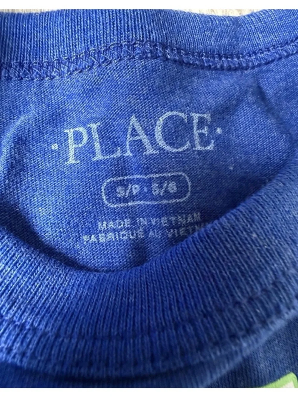 Place Boy’s S (5/6) Blue 'Never Pause' Gamer Graphic Tee Long-Sleeve Top NWOT